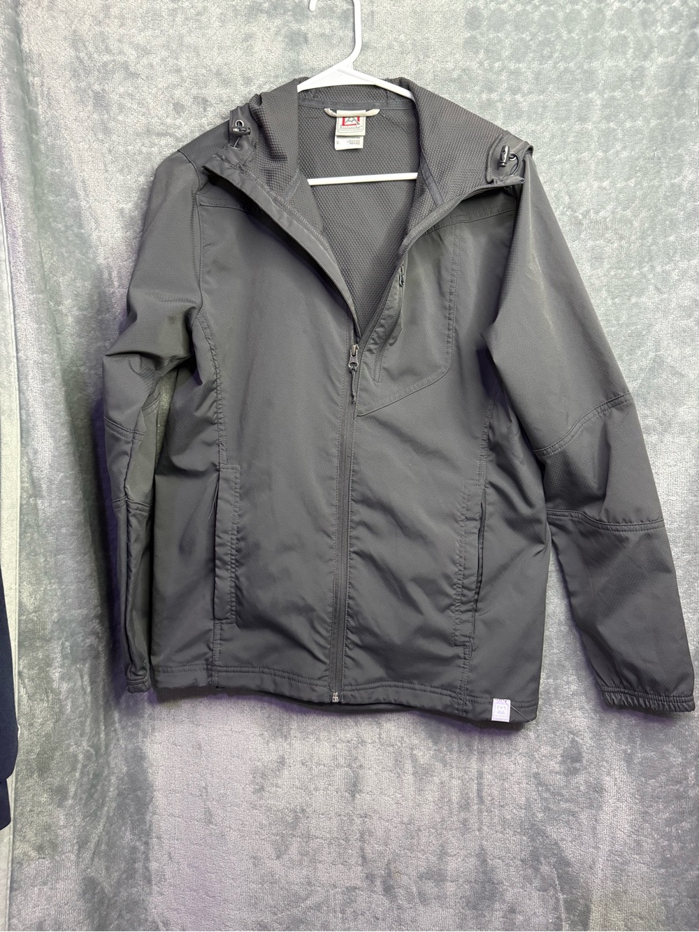Avalanche Black Hooded Softshell Raincoat